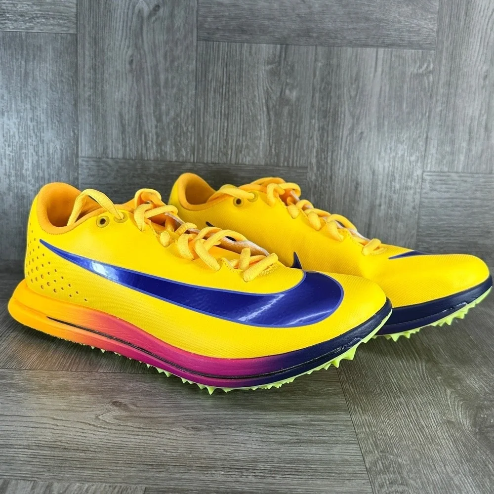 Nike Triple Jump Elite 3 Mens 11.5 Yellow‎ Track Field Spikes NEW HV6425-800